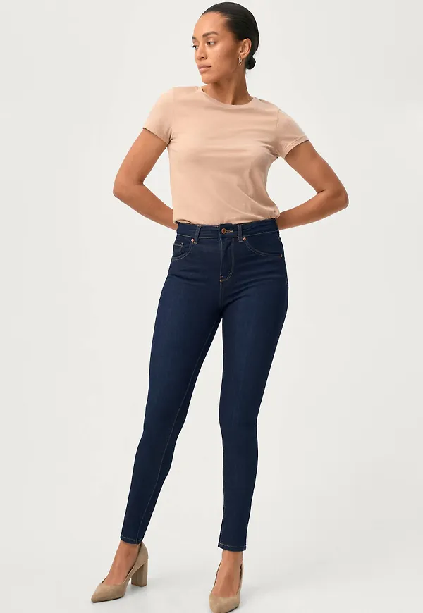 Ellos - Jeans Thea High Waist - Blå