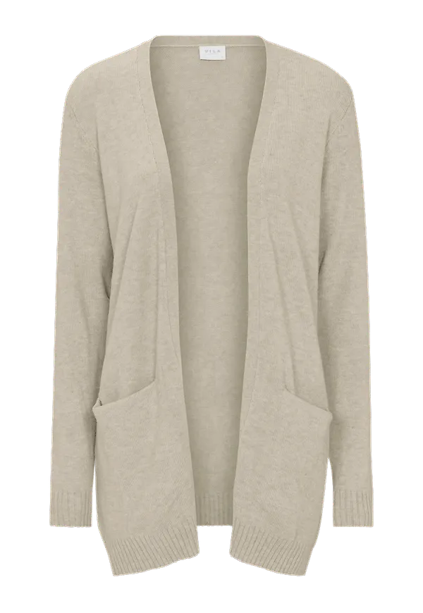 Vila - Cardigan viRil L/S Open Knit - Brun