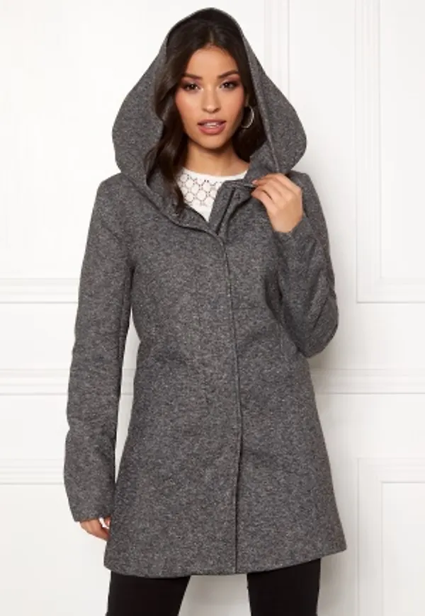 ONLY Onlsedona Light Coat Dark grey/Melange XS