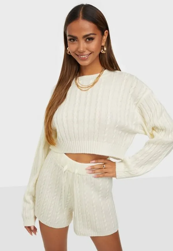 NLY Trend Cable Knit Shorts Shorts