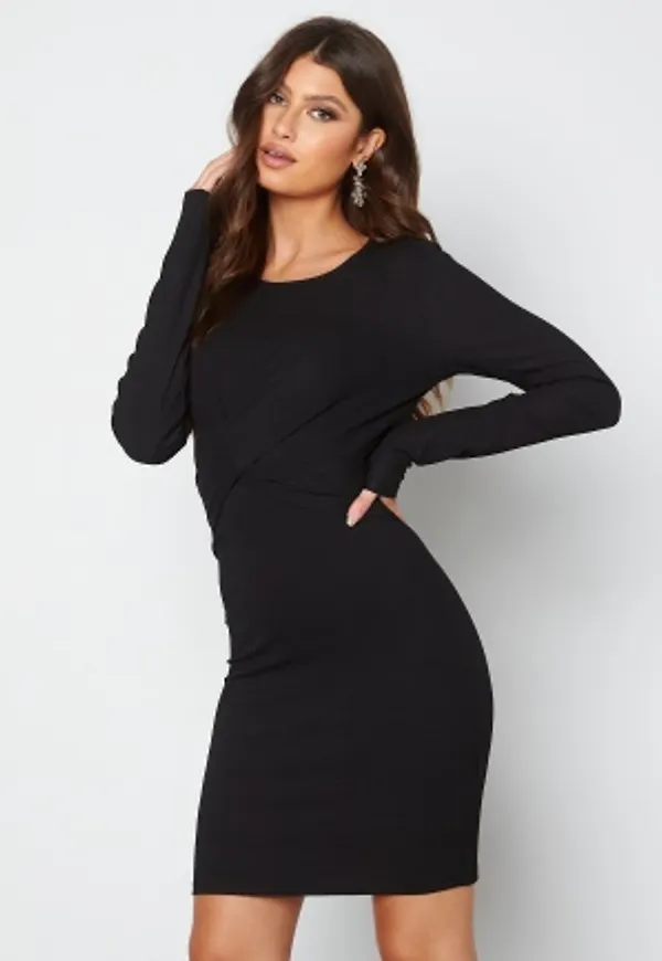 BUBBLEROOM Lilith twisted dress Black M