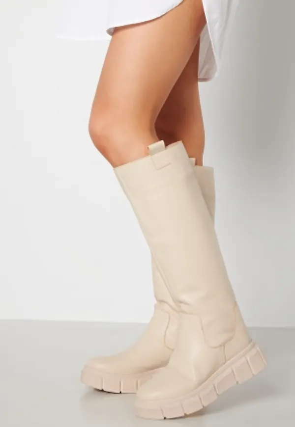 BUBBLEROOM Jolie Knee High Boots Sand 37