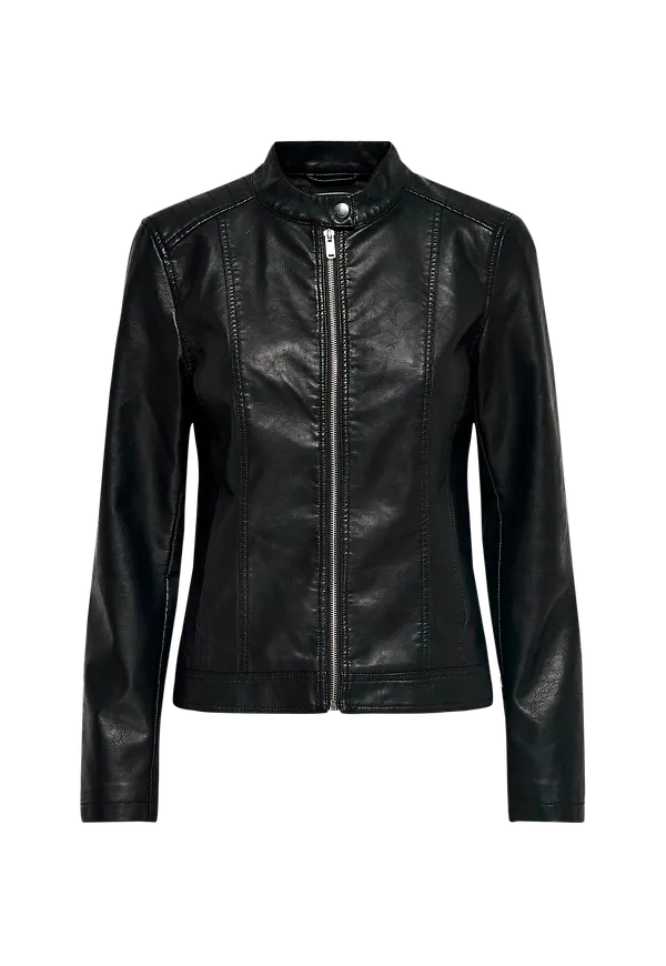 JDY - Jacket jdyStormy Faux Leather Jacket - Svart