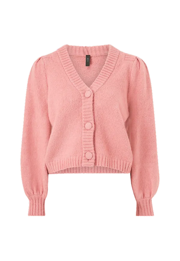 Y.A.S - Cardigan yasPavi LS Knit Cardigan - Rosa