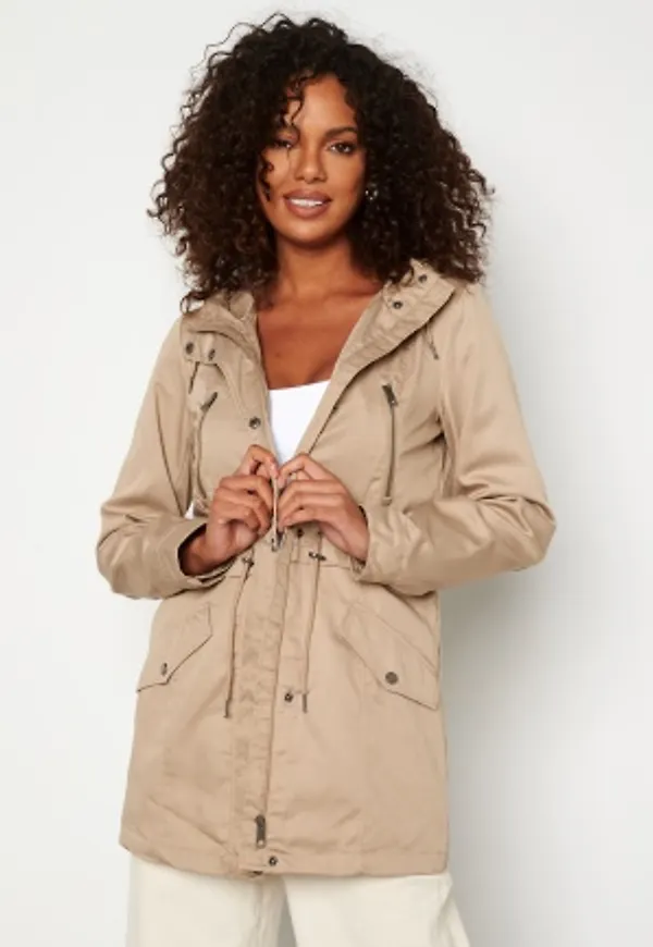 VERO MODA Abbyfanna Parka Silver Mink S