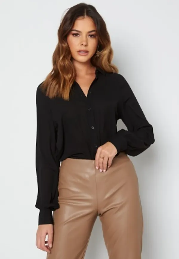 VERO MODA Maple LS Long Shirt Black XS