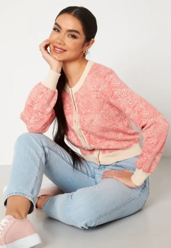 JDY Ippa L/S Cardigan Knit Sandshell Detail:W R XS