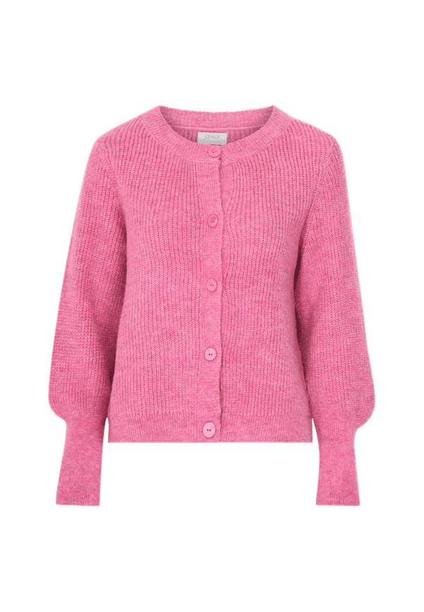 Only - Cardigan onlNew Clare L/S O-neck - Rosa