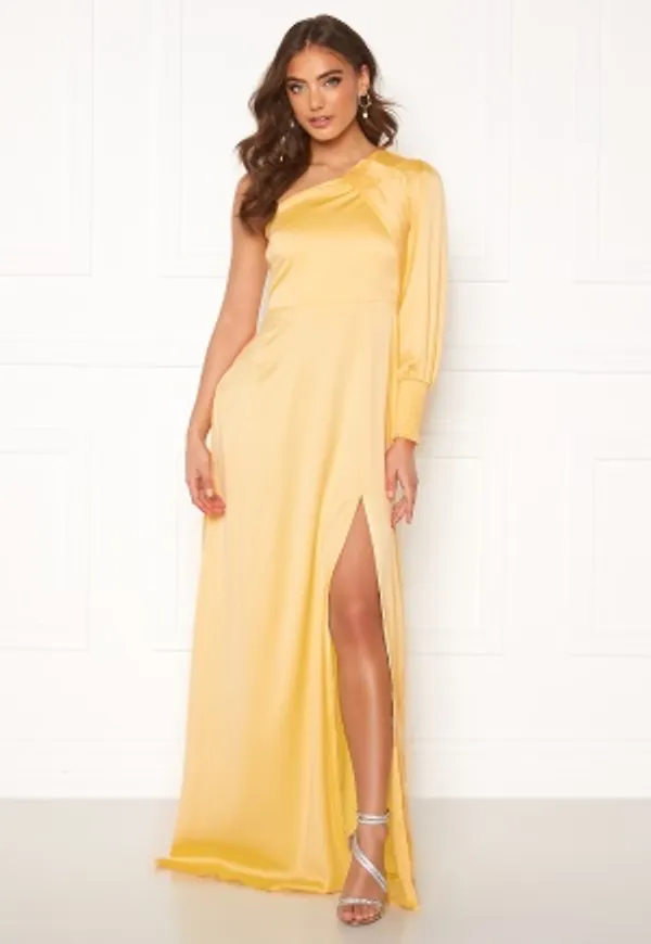 Alexandra Nilsson X Bubbleroom One sleeve gown Yellow 40