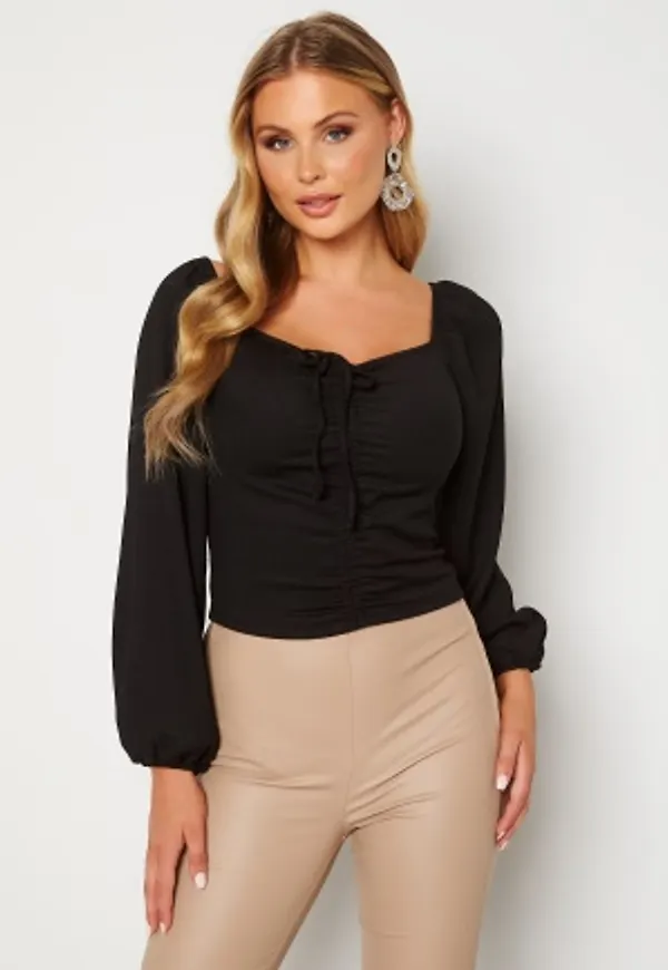 BUBBLEROOM Nadja soft blouse Black M