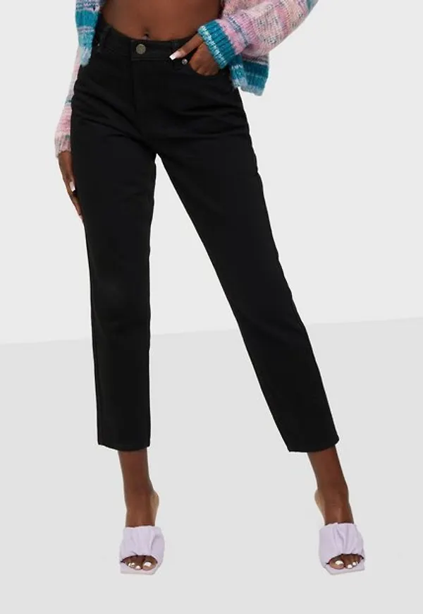 Only Onljagger High Mom Ankle Dnm Noos High waisted jeans Black Nas254
