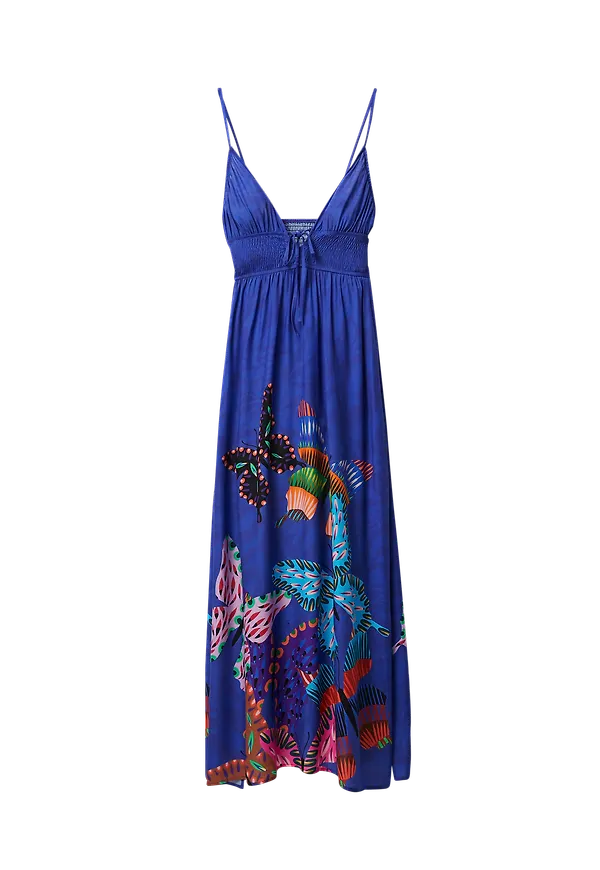 Desigual - Maxiklänning Vest Belen - Blå