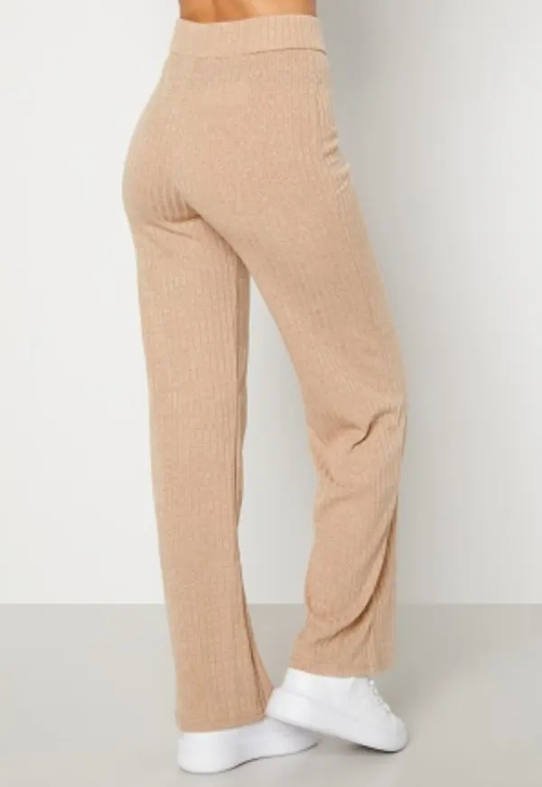 BUBBLEROOM Miley knitted trousers Beige L