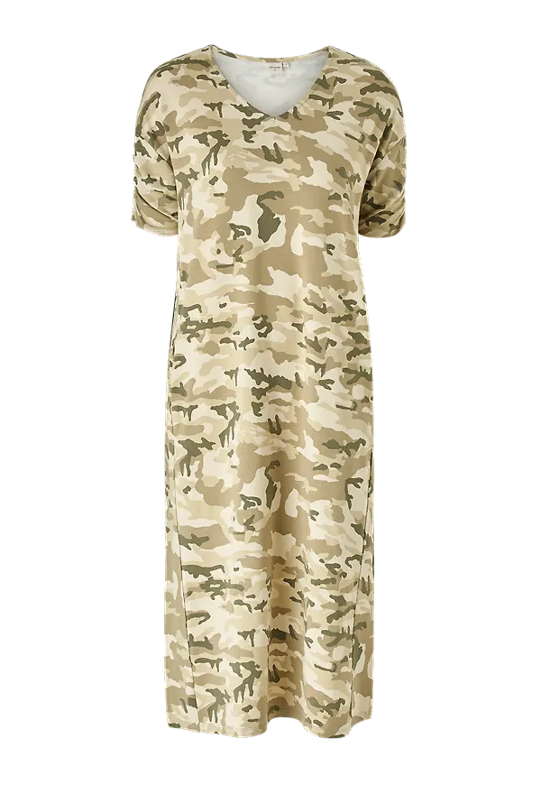 Cream - Klänning LivaCR Long Dress - Grön