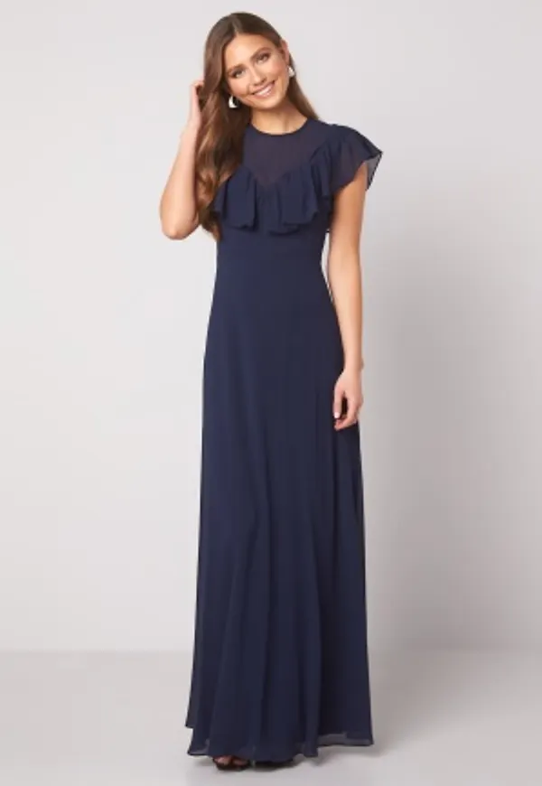 Moments New York Lea Frill Gown Navy 34