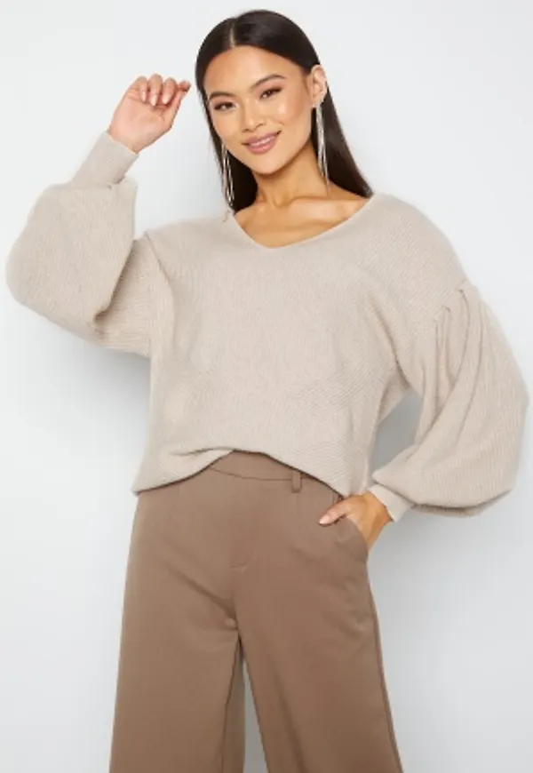 Object Collectors Item Wythe L/S Knit Pullover Silver gray melange L