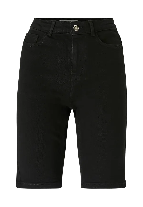 pieces - Jeansshorts pcKamelia Skn MW Long Shorts - Svart