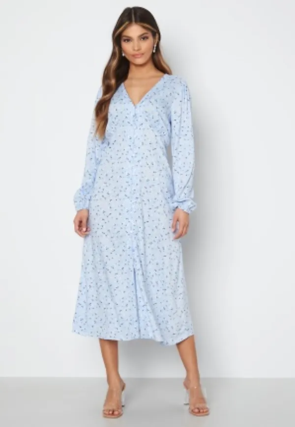Happy Holly Tillie dress Light blue / Patterned 40/42