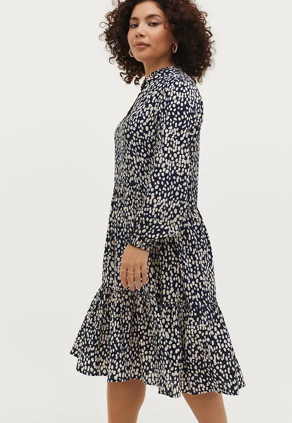 Saint Tropez - Klänning EdaSZ LS Dress - Blå