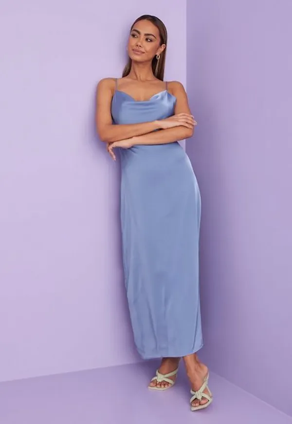 Vila Viravenna S/L Deep Back Ankle Dress Maxiklänningar English Manor