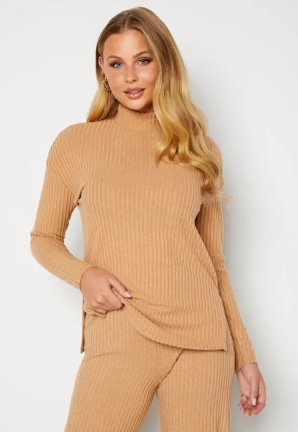 VERO MODA Blossom LS Blouse Tan S