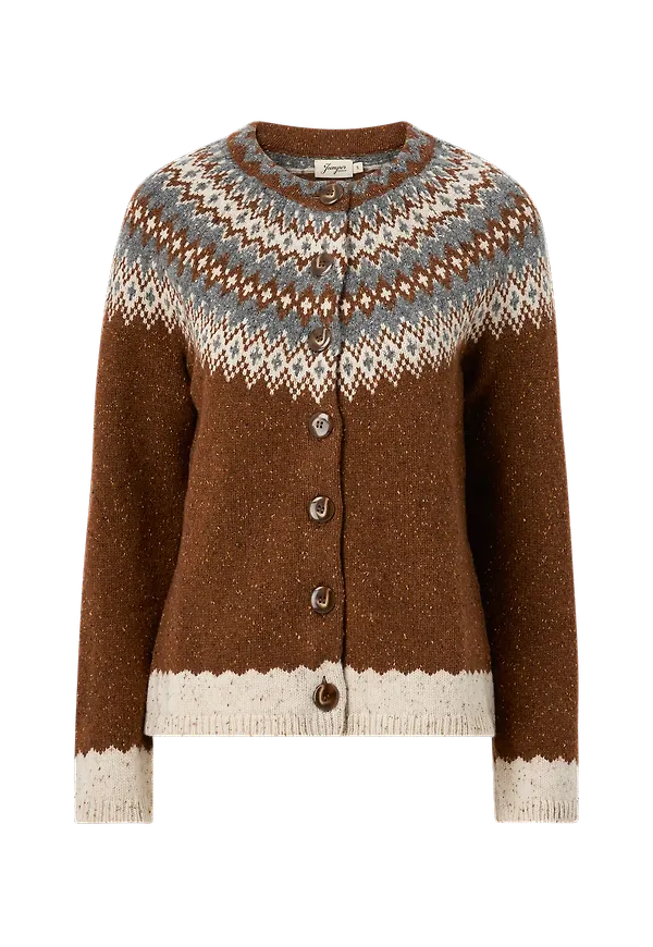 Jumperfabriken - Cardigan Wilma - Brun