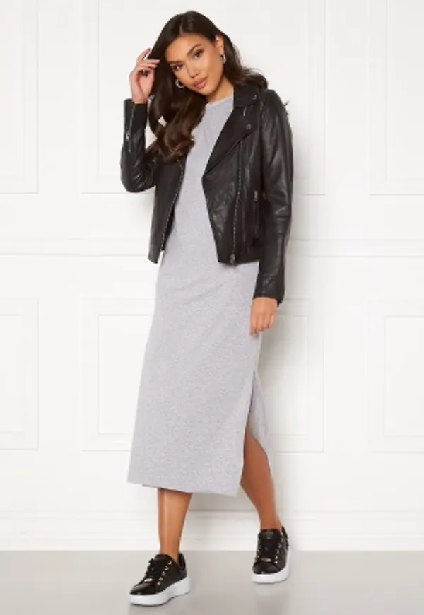 Bohemian Lounge Shoulder Pad Midaxi Dress Grey L (UK14)