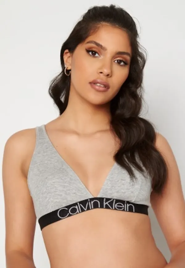 Calvin Klein Unlined Triangle Bra PKG Grey Heather XS