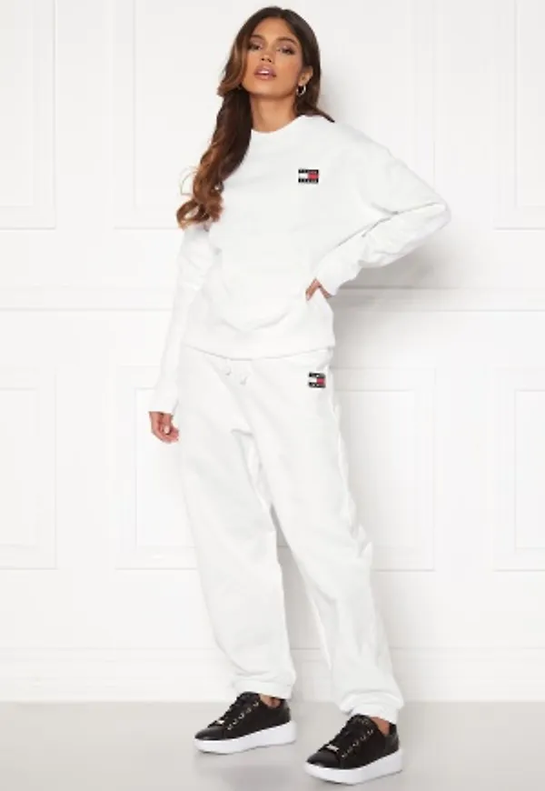 TOMMY JEANS Relaxed Badge Sweatpant YBR White S