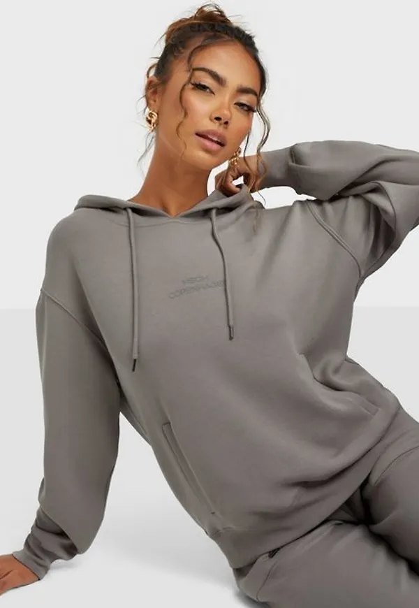 MOSS COPENHAGEN Ima Q Logo Hood Sweatshirt Hoodies