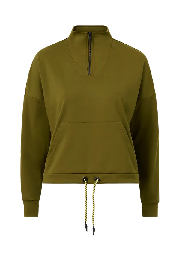 Vero Moda - Sweatshirt vmCharlie LS Zip Sweat - Grön