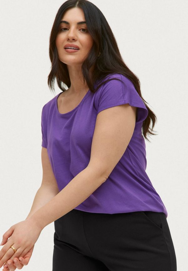 Zizzi - Topp vmKatja S/S T-shirt - Lila