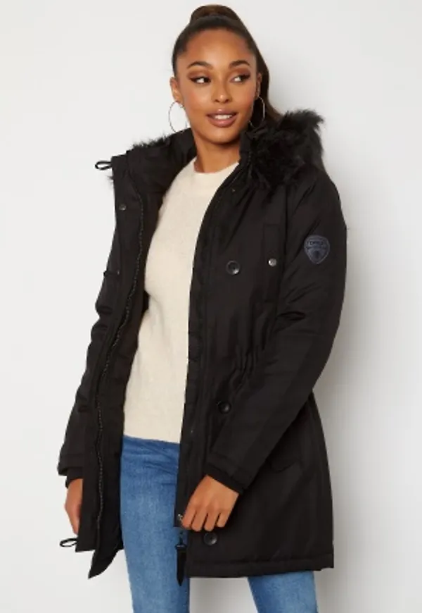 ONLY Iris Fur Winter Parka Black/Black fur M