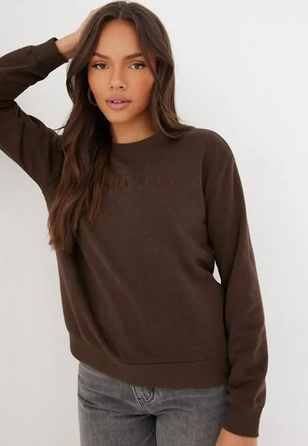 Jacqueline de Yong Jdyparis L/S Emb Sweat Jrs Sweatshirts Bracken Manhattan Embroidery