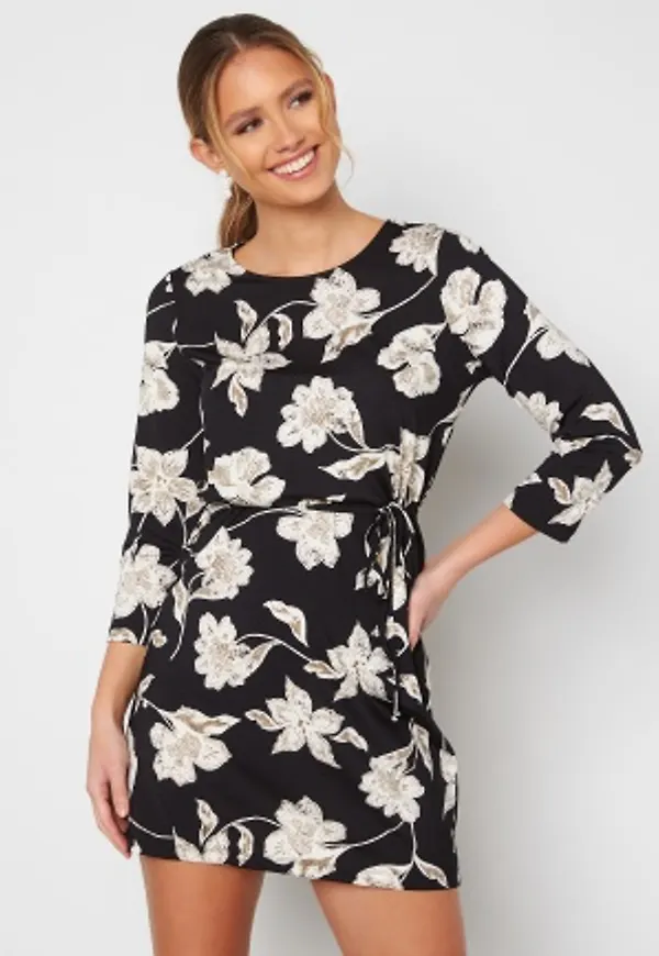 Happy Holly Blenda dress, with belt Floral 44/46S