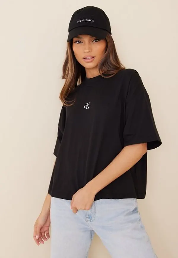 Calvin Klein Jeans Two Tone Monogram Loose Tee Toppar