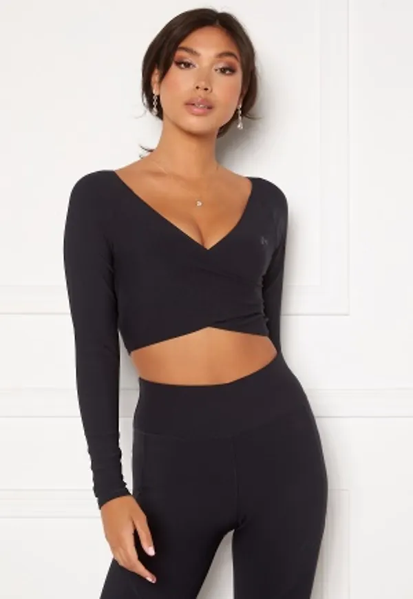 ONLY PLAY Jana LS Train Crop Top Blue Graphite XL