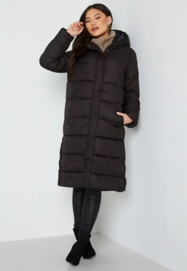 ONLY Cammie Long Quilted Coat Black XL