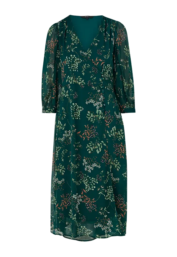 Vero Moda - Klänning vmJulie 3/4 Calf Dress - Blå