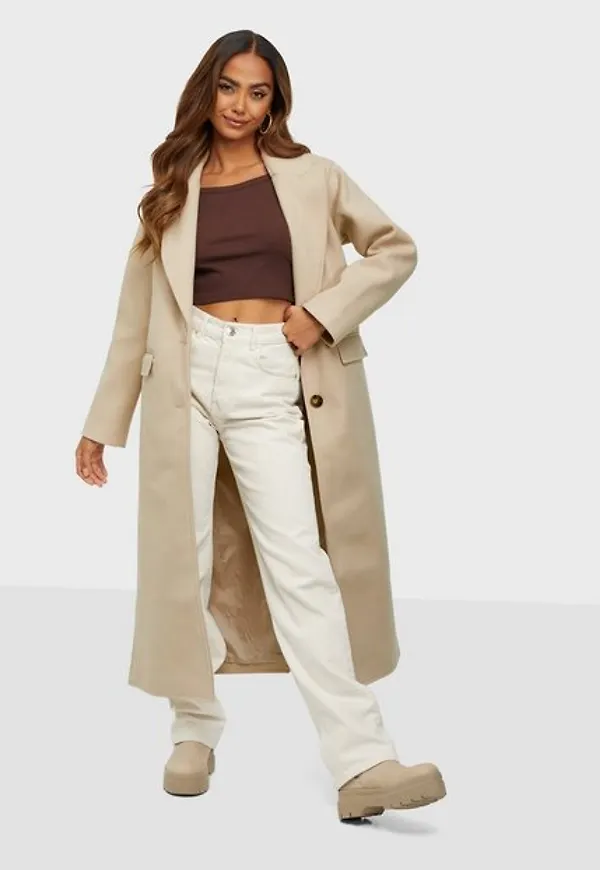 Missguided Side Split Formal Middaxi Coat Kappor