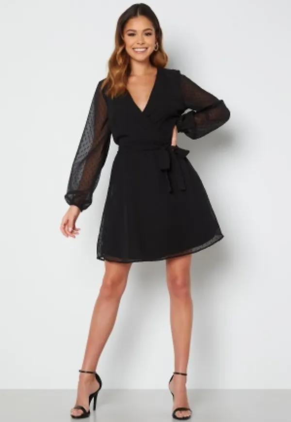 BUBBLEROOM Vanessa dot dress Black 44