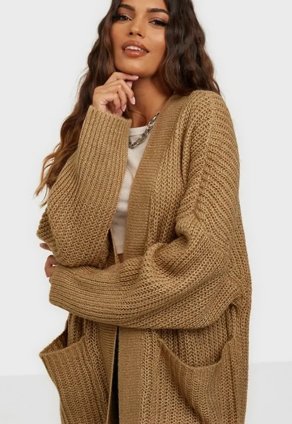 Noisy May Nmdollie L/S Knit Cardigan Noos Cardigans Tigers Eye