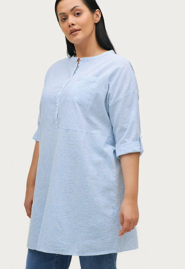 Zizzi - Tunika vLene 3/4 Tunic - Blå