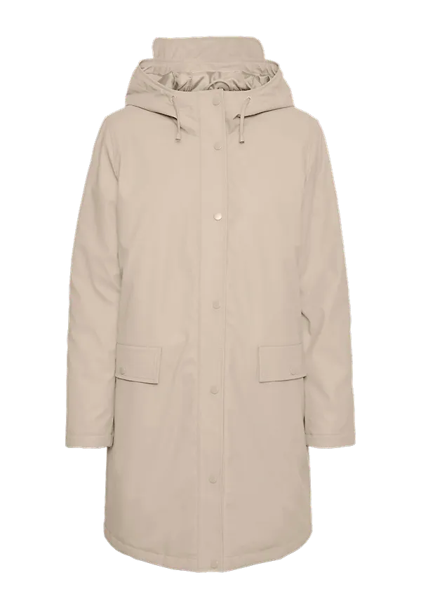 Vero Moda - Kappa vmAsta Quilt Coated Coat Boos - Beige