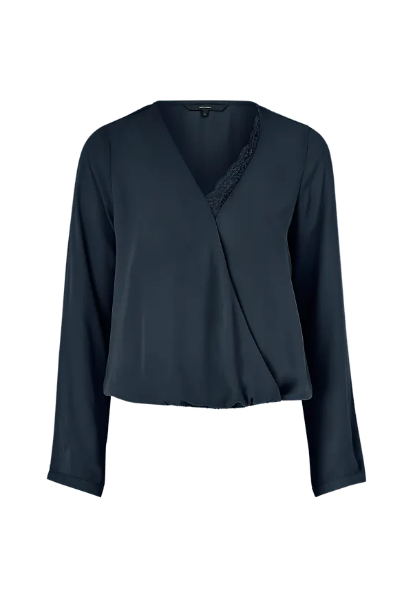 Vero Moda - Blus vmScarlet LS Wrap Top - Blå