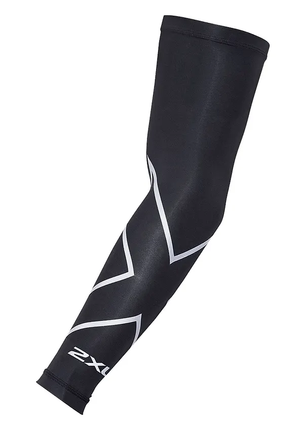 2XU Compression Arm Guard (Single) Black/Silver