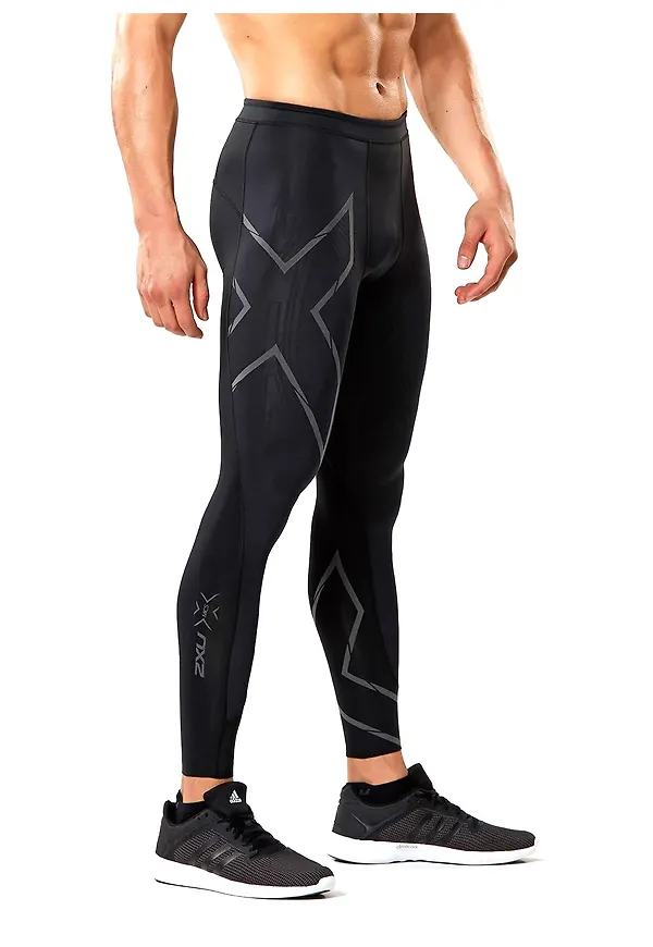 2XU Men's MCS Run Compression Tights Black/Black Reflective