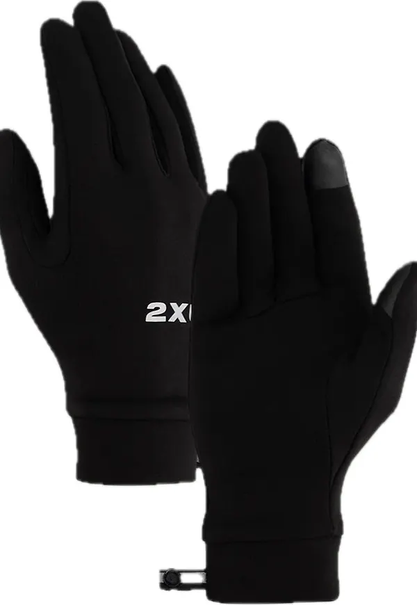 2XU Run Glove Black/silver Reflective