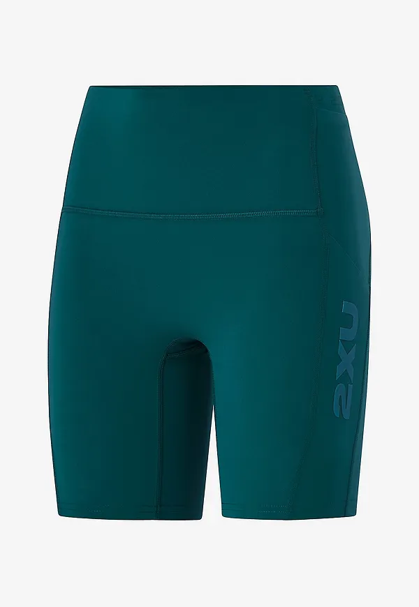 2XU - Träningsshorts Form Stash Hi-Rise Bike Short - Grön