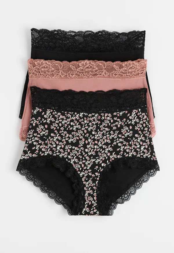 3-pack high waist trosor